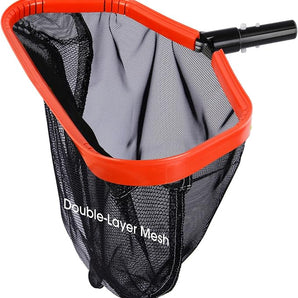 Goovilla Pool Net, Pool Skimmer Net with Double-Layer Deep Bag, Heavy Duty Aluminum Frame Swimming Pool Leaf Skimmer Rake