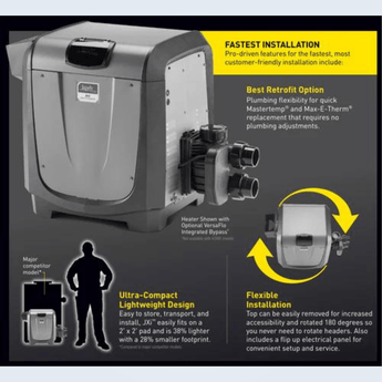 Jandy JXi™ Pool Heater 400K BTU Natural Gas