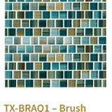 TileXpressions Brush Aquamarine 1X1 TX-BRAQ1