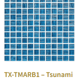 TileXpressions Tsunami Marine Blue 1X1 TX-TMARB1